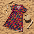 Flat lay vestido midi milflores