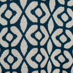 Kimono Horizonte macro detalle estampado geométrico étnico azul marino blanco Angara Moda