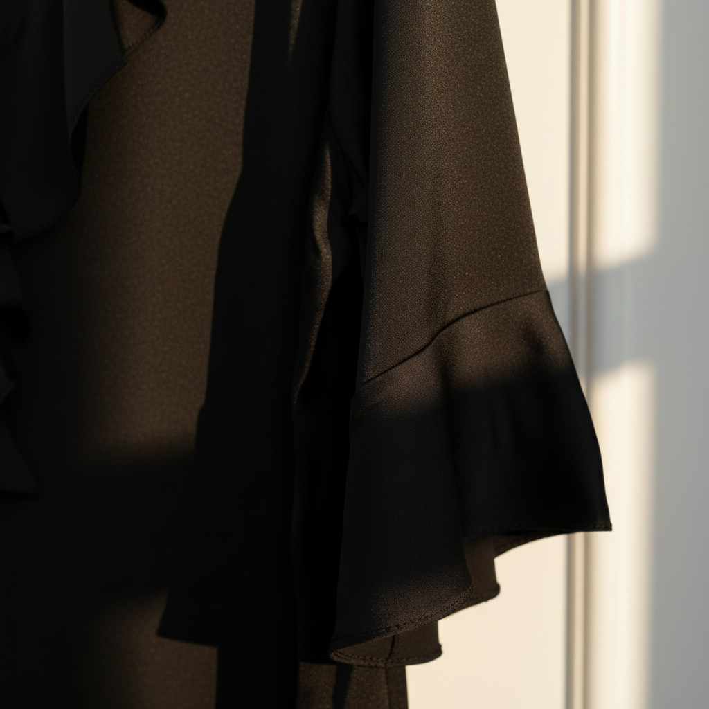 Detalle tejido raso ligero blusa Promesa Angara Moda