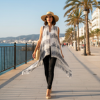 Kimono Étnico sobre Modelo
