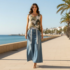 Look con vaquero encaje