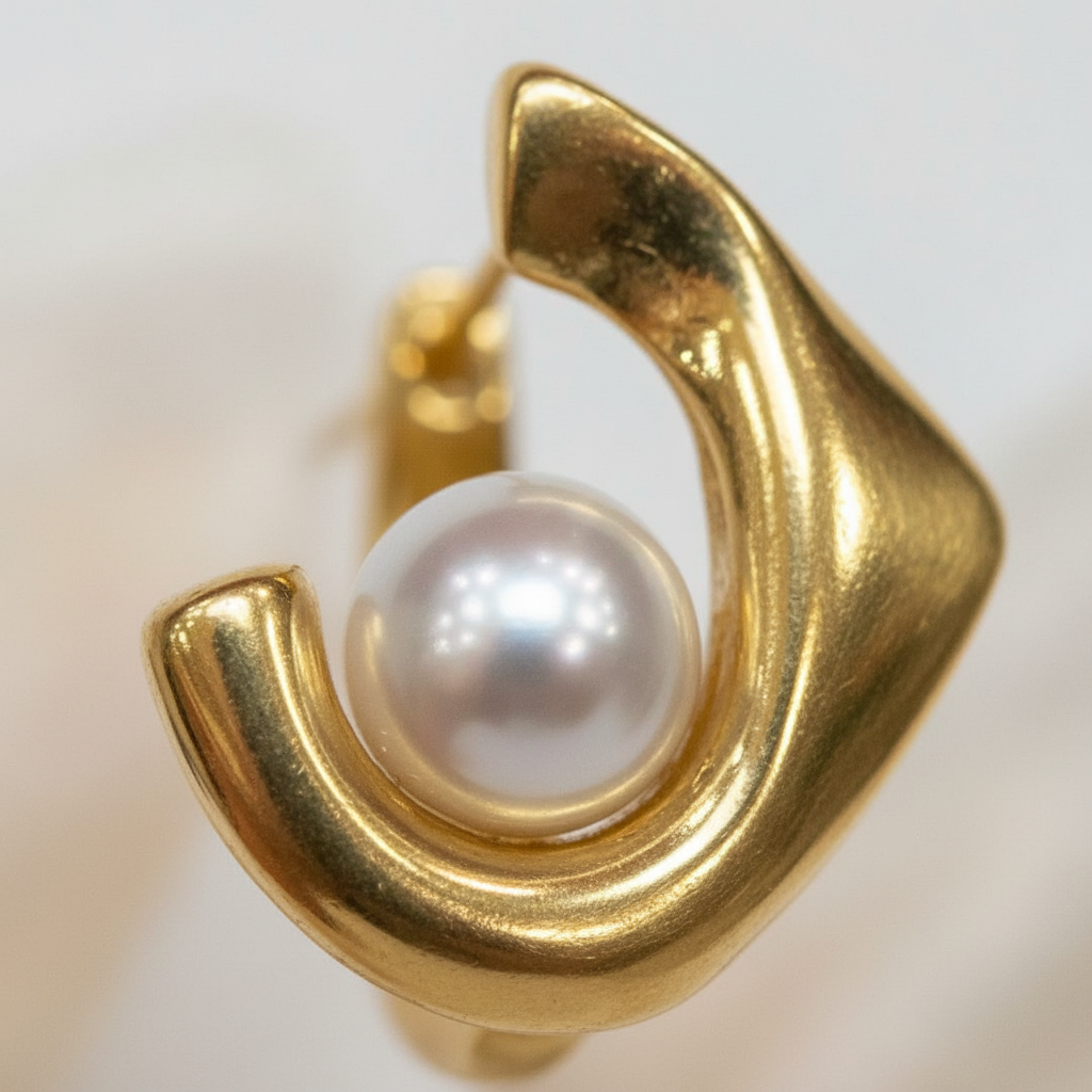 Macro perla dorado