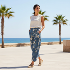 Pantalón Siempreviva sobre modelo