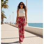 Pantalón tropical rumba sobre modelo