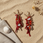 Pendientes Anemona flat lay