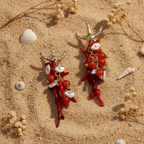 Pendientes Anemona par fondo natural