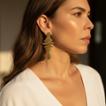 Pendientes Gloria sobre modelo