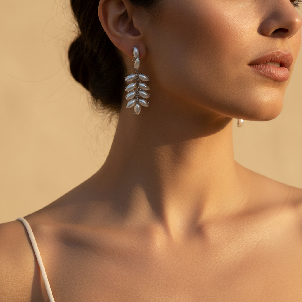 Pendientes Hoja Imperial sobre modelo corregido