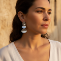 Pendientes Nuria sobre modelo proporciones reales