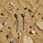Pendientes Viviana flat lay arena