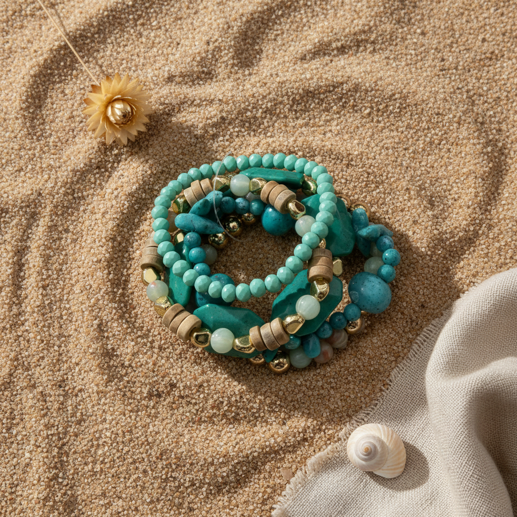 Pulsera Cleopatra flat lay estilo