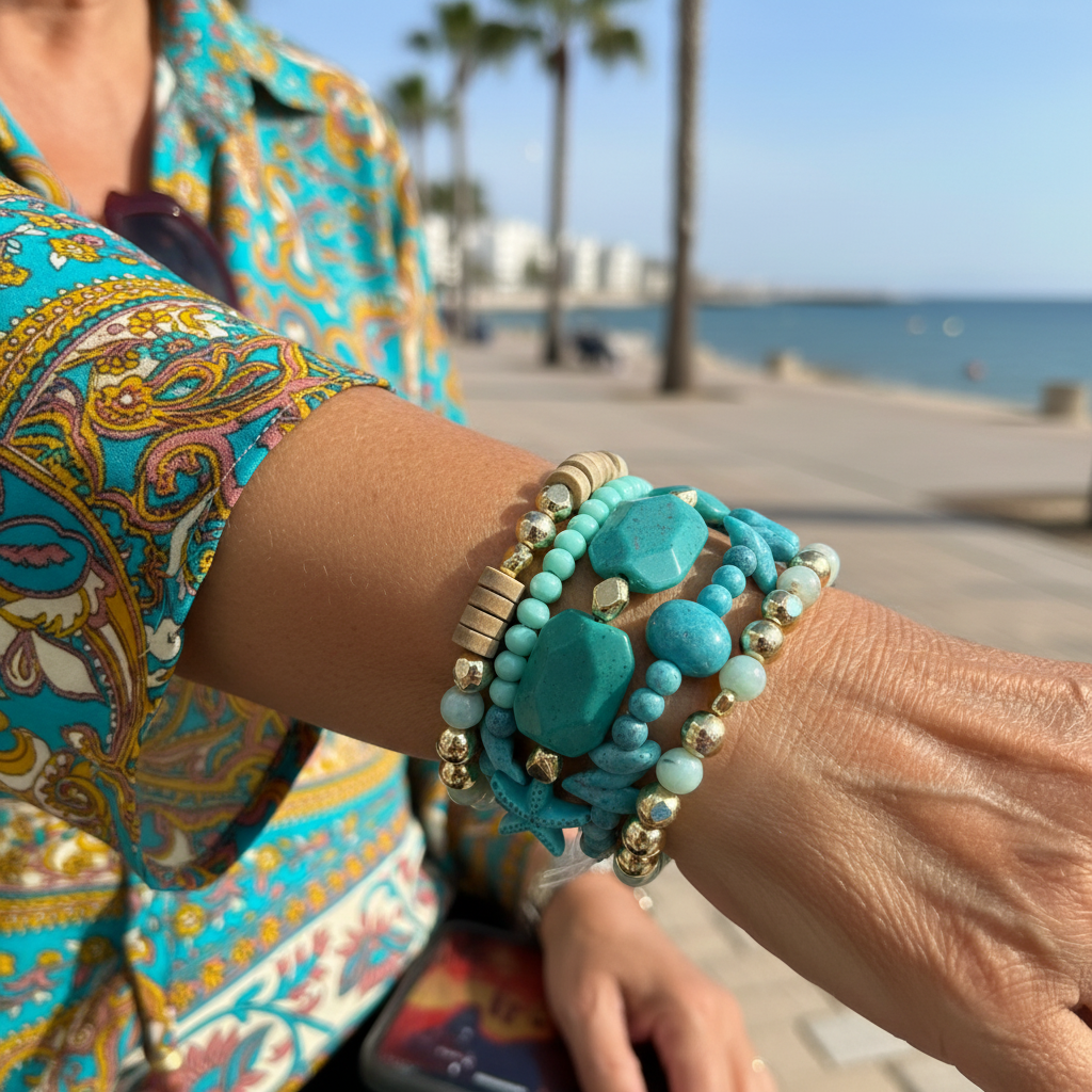 Pulsera Cleopatra sobre modelo muñeca