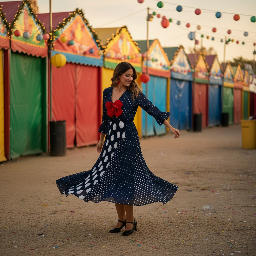 Vestido Abril en la Feria de Abril