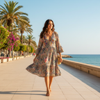 Vestido Arian sobre modelo