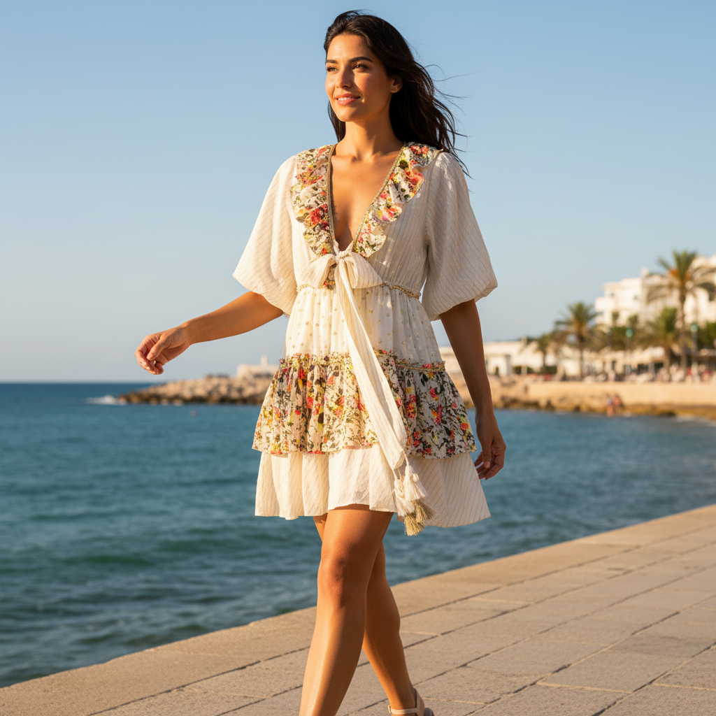 Vestido Corto Atrophanera sobre modelo