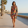Vestido Corto Thecla sobre modelo