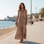 Vestido Cuenca sobre modelo