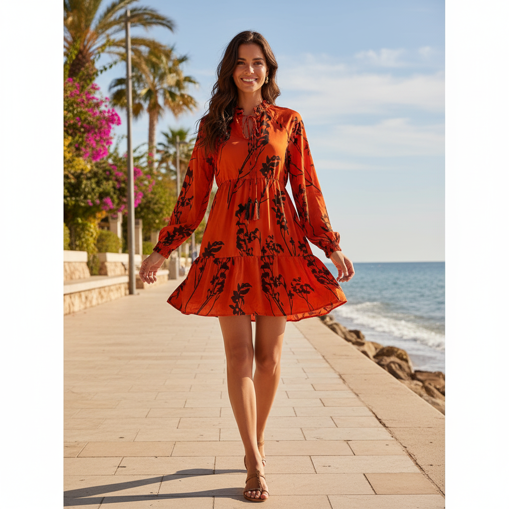Vestido Enapay sobre modelo