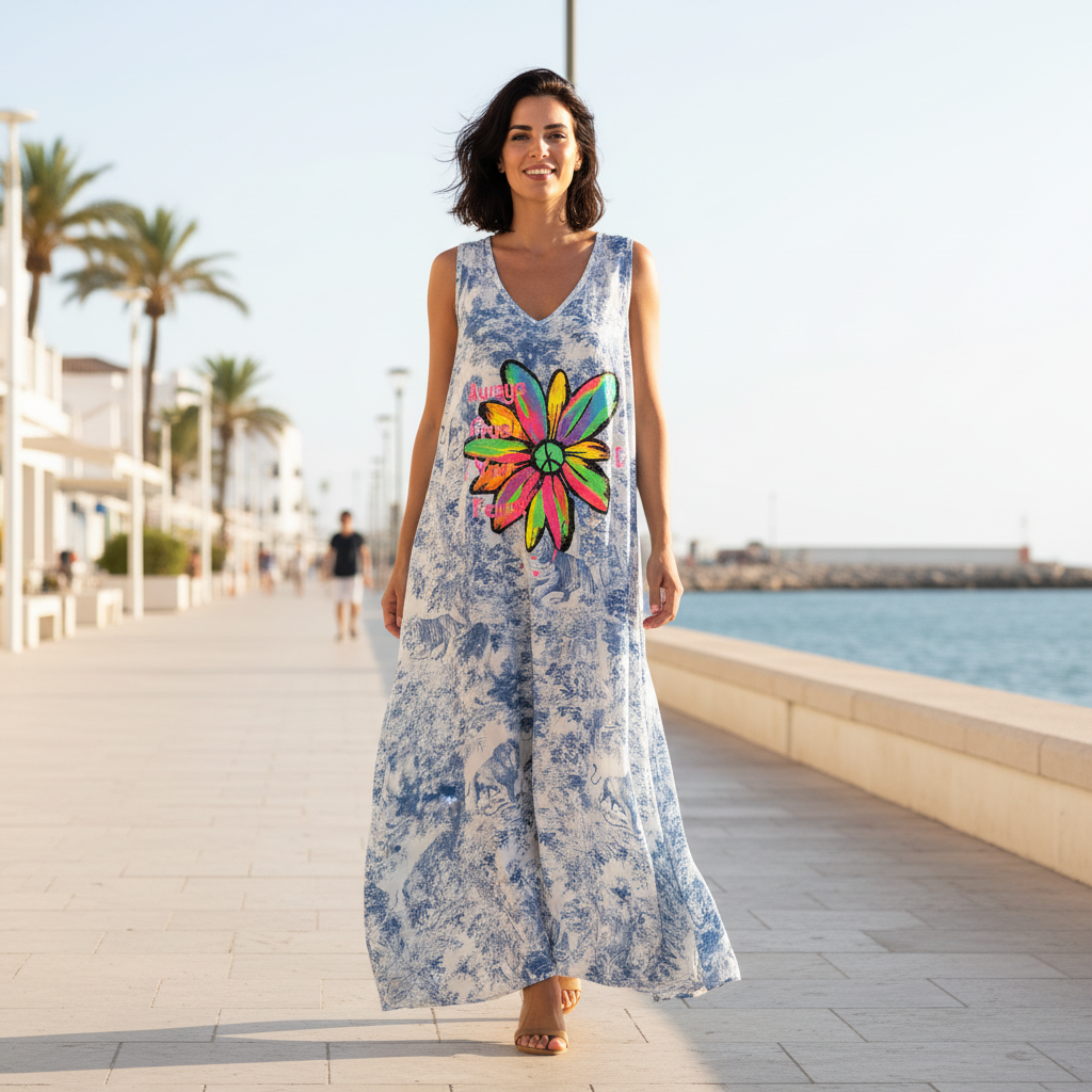 Vestido Largo Always Trust en modelo