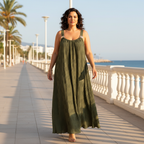 Vestido Largo Silvana - Modelo Curvi