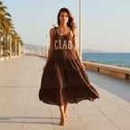 Vestido Midi Praline Marrón