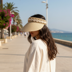 Visera sobre modelo media espalda